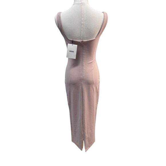 NWT Nookie Rendezvous Midi Dress Women's Size S Beige Square Neck - Picture 2 of 7